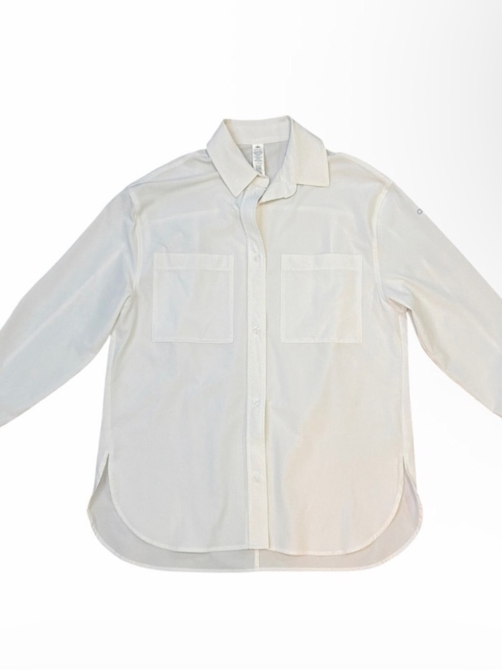 ALO Yoga Womens White Dreamscape Casual Button-Down Shirt